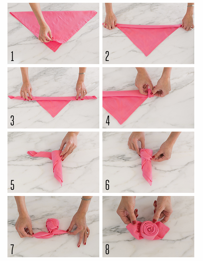 Як скласти серветки на стіл